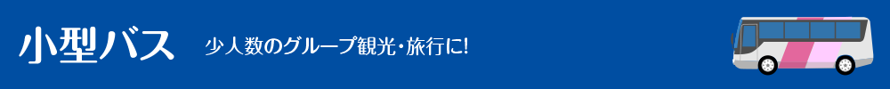 小型バス 少人数のグループ観光・旅行に!