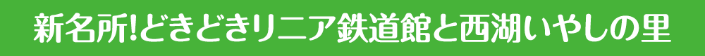 新名所！どきどきリニア鉄道館と西湖いやしの里