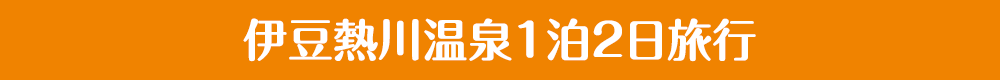 伊豆熱川温泉1泊2日旅行